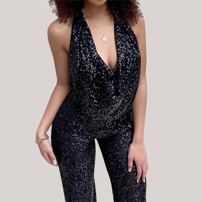 Chelsea | Elegant Glitter Jumpsuit