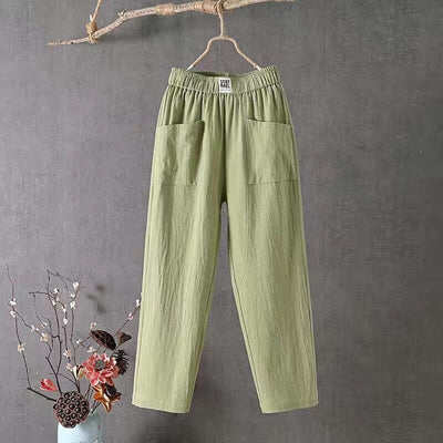 Olive | Linen Trousers