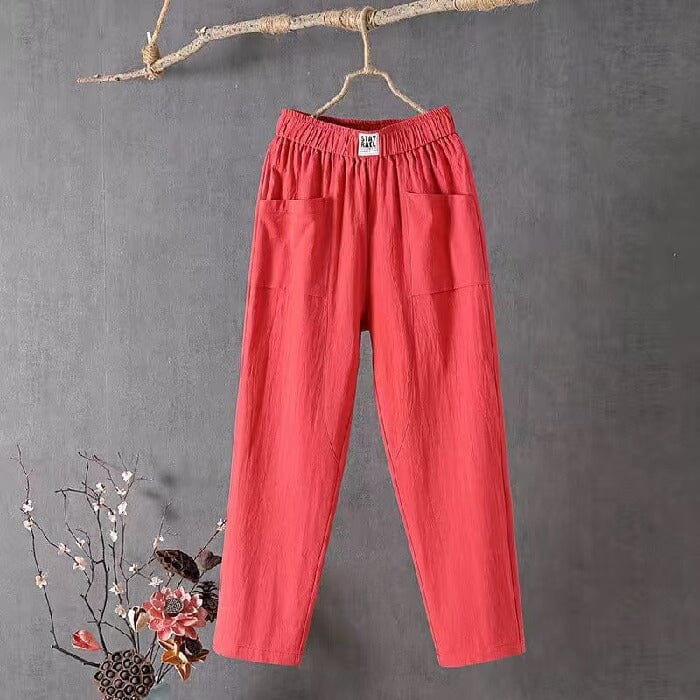 Olive | Linen Trousers (1+1 FREE)