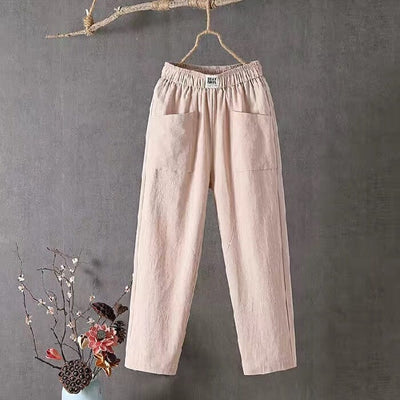 Olive | Linen Trousers (1+1 FREE)