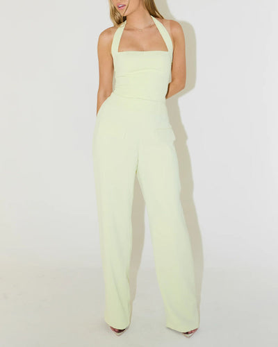 Fashion Neck Vest & Pants Two-piece Set