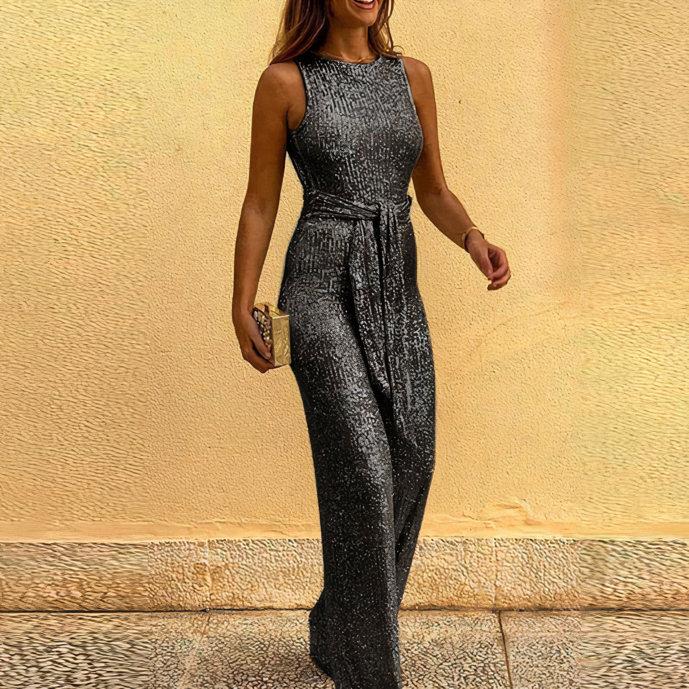 Amara | Glitter Jumpsuit