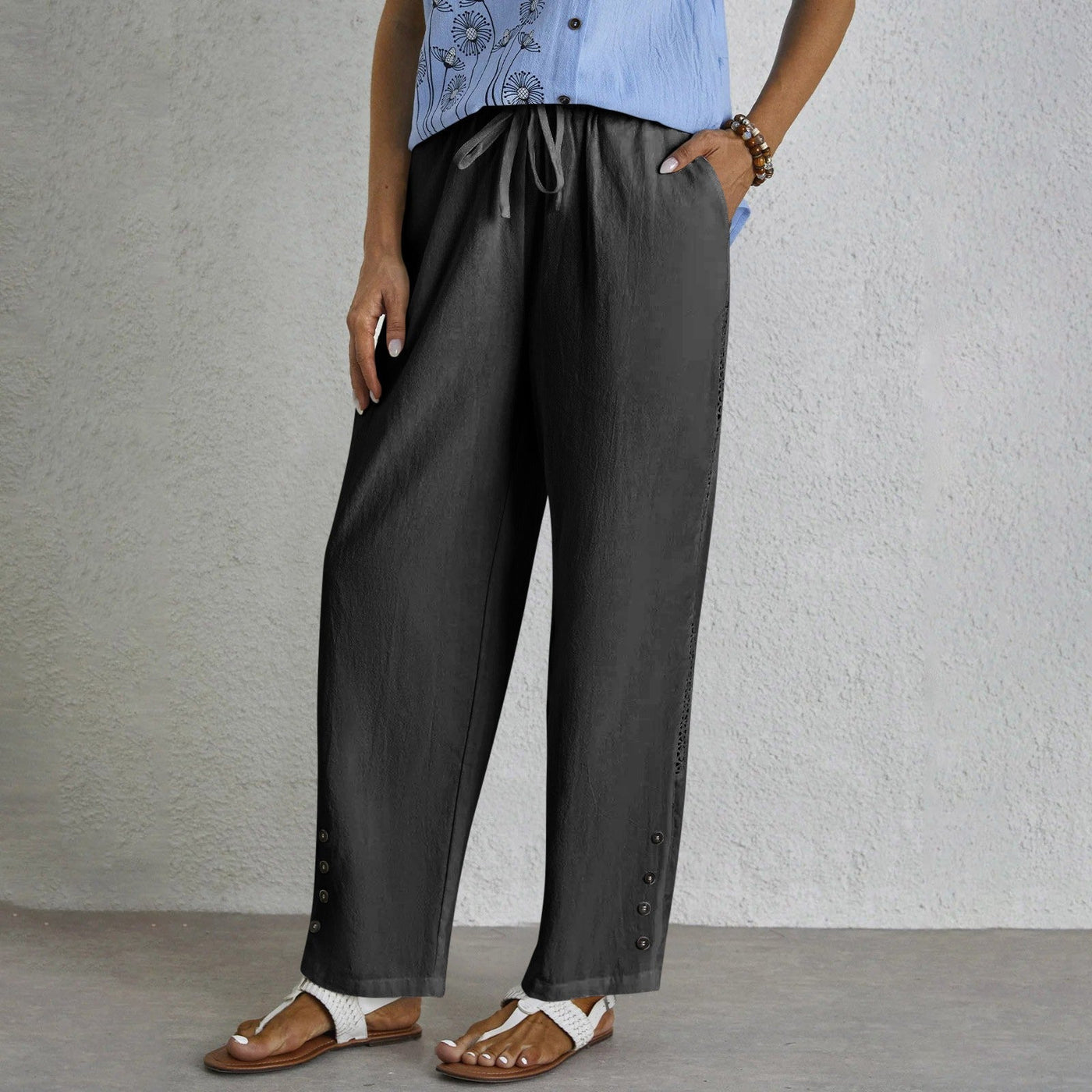 Shania | Relaxed Buttoned Pants (1+1 FREE)