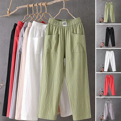 Olive | Linen Trousers (1+1 FREE)